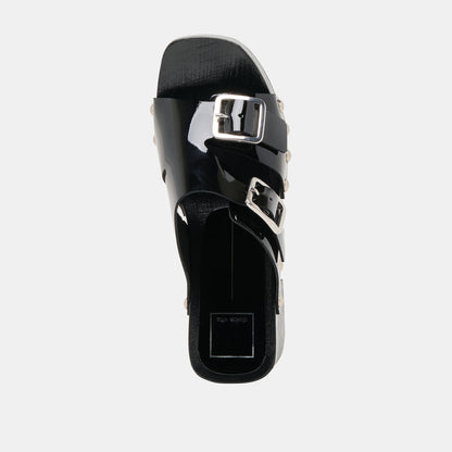 Melody Black Leather Heels | Dolce Vita