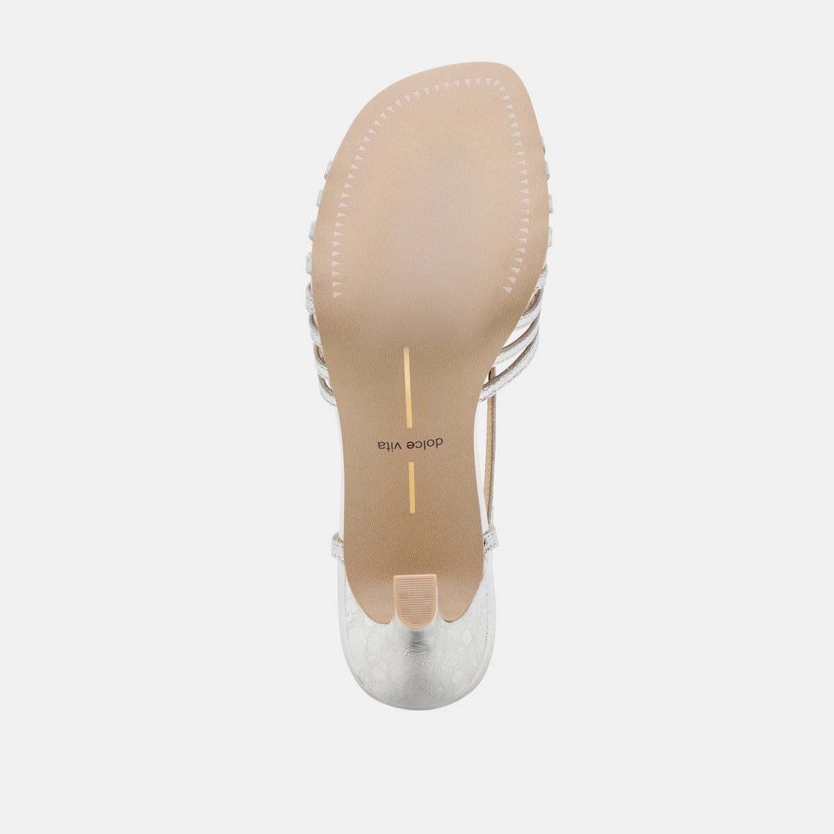 Nivana Silver Distressed Leather Heels | Dolce Vita