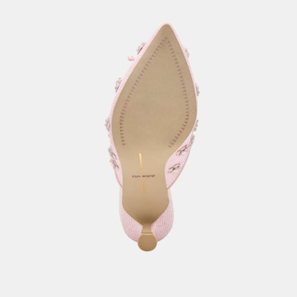 Camilo X Byrdie Golf Pink Raffia Heels | Dolce Vita