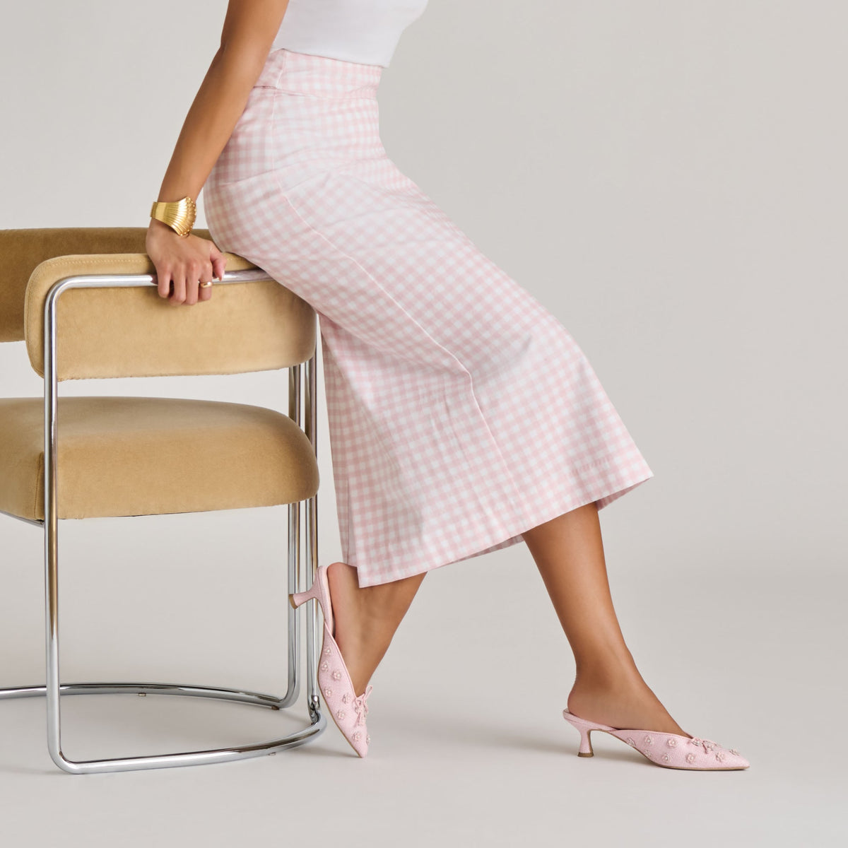 Camilo X Byrdie Golf Pink Raffia Heels | Dolce Vita
