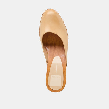 CAMYN HEELS CAFE LEATHER | Dolce Vita