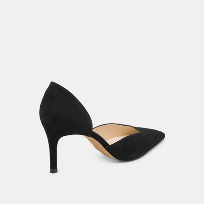 ELOY HEELS ONYX SUEDE | Dolce Vita