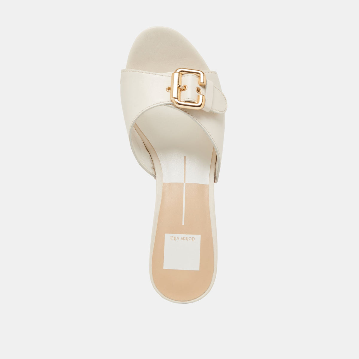 YALAH HEELS OFF WHITE LEATHER | Dolce Vita