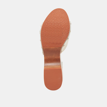 YALAH HEELS OFF WHITE LEATHER | Dolce Vita