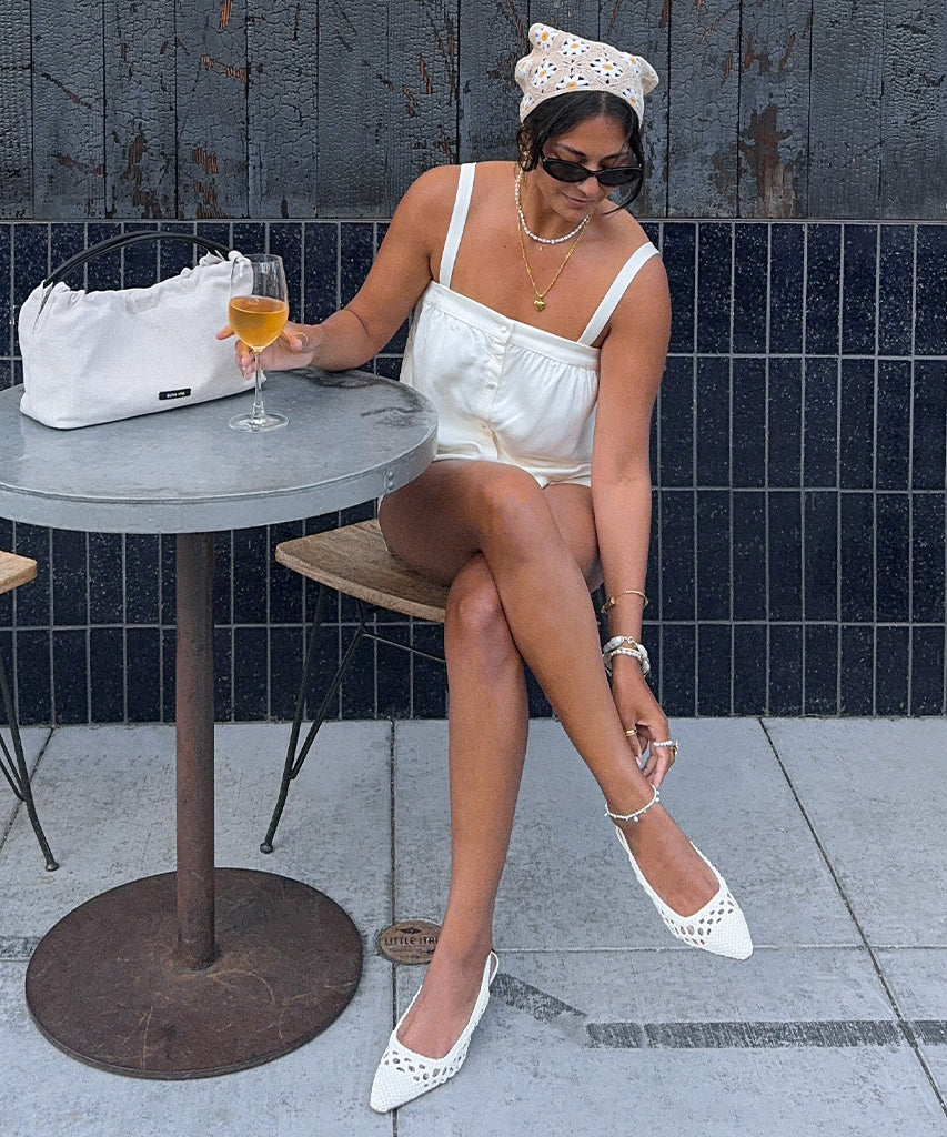 OLYMPA HEELS WHITE STELLA | Dolce Vita