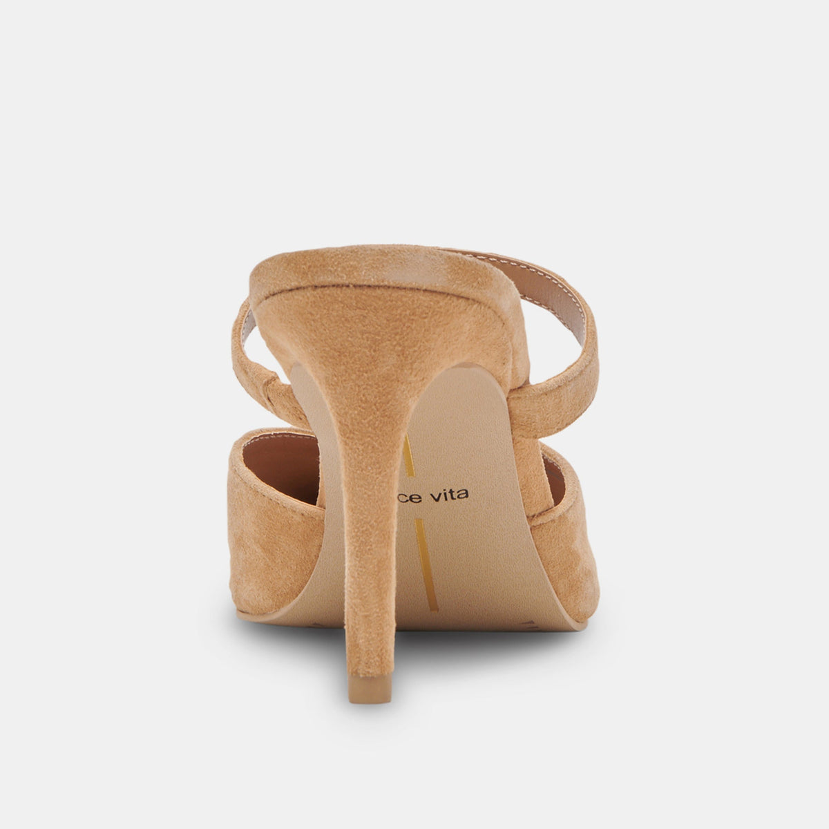 KANIKA WIDE HEELS TAN SUEDE | Dolce Vita