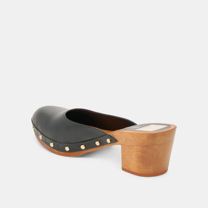 CAMYN HEELS BLACK LEATHER | Dolce Vita