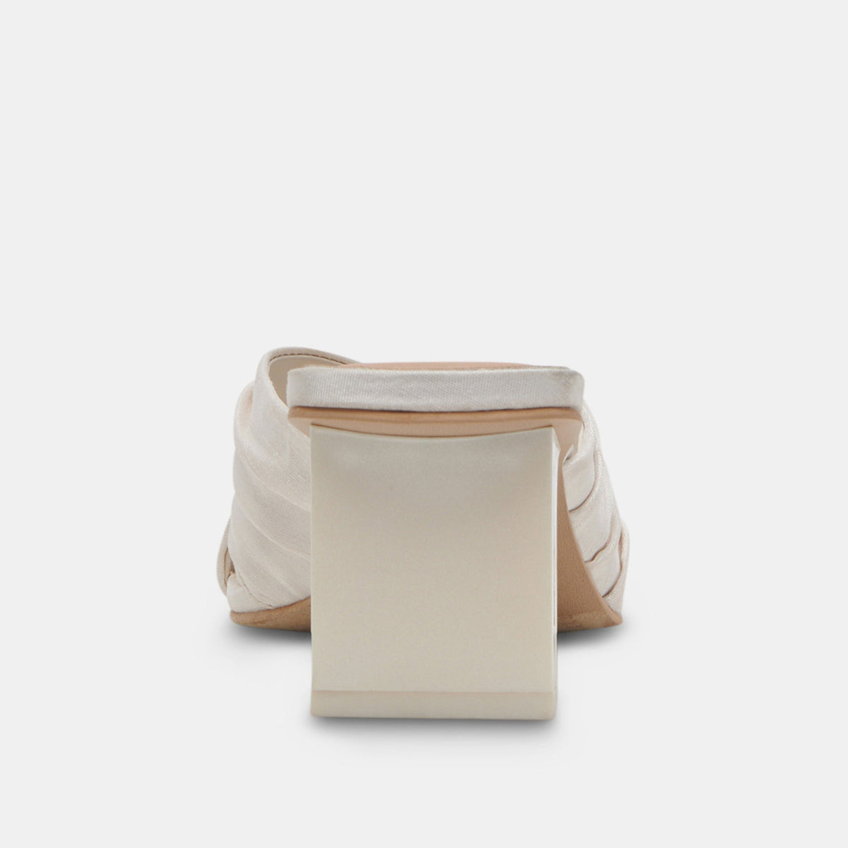 CARLAN HEELS OFF WHITE SILK | Dolce Vita