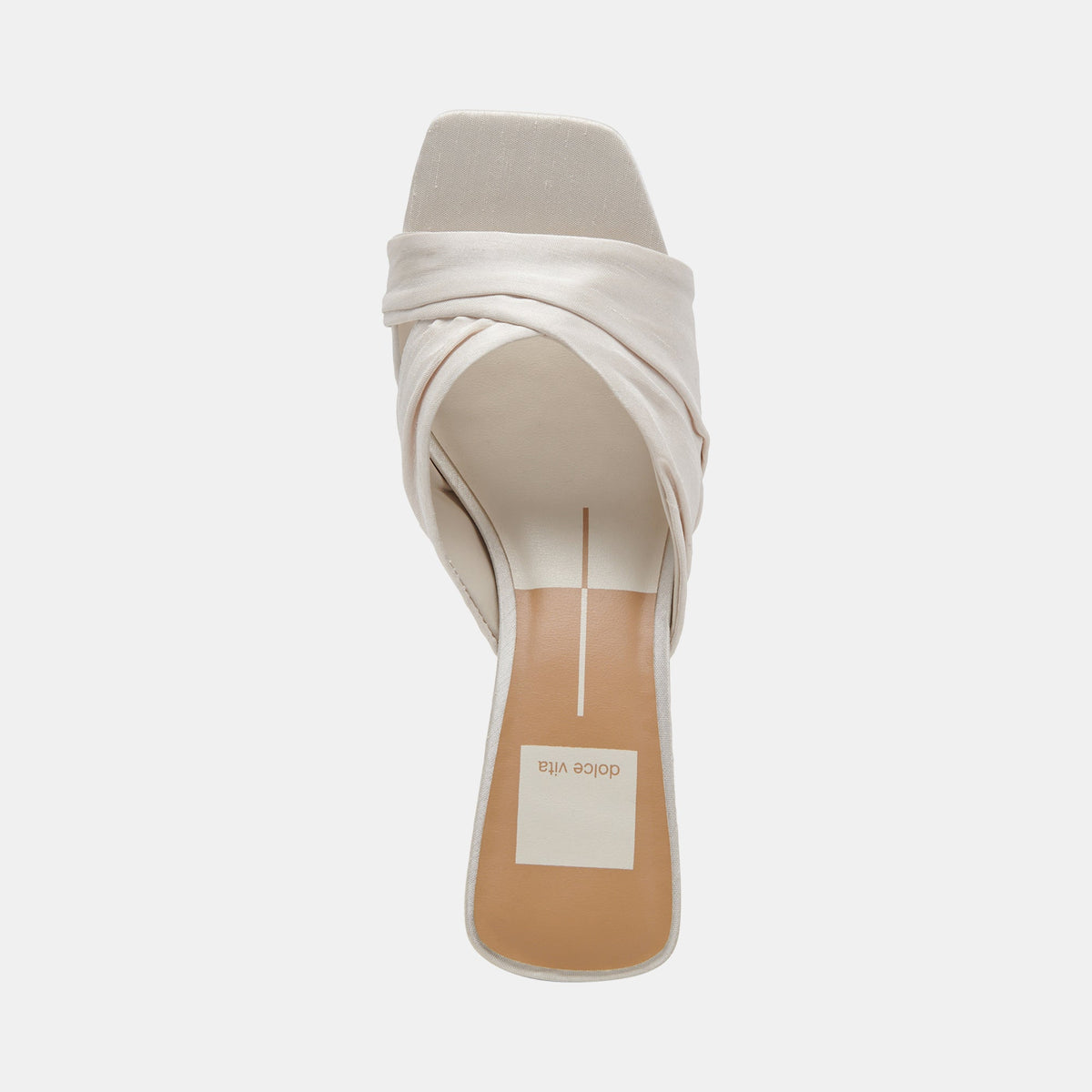 CARLAN HEELS OFF WHITE SILK | Dolce Vita