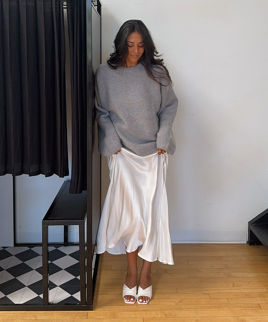CARLAN HEELS OFF WHITE SILK | Dolce Vita