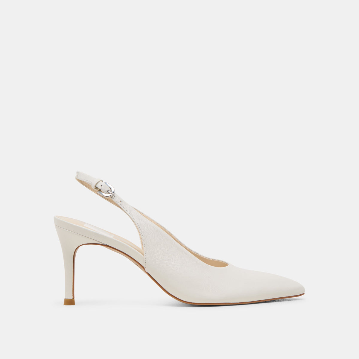 ELASI HEELS WHITE LEATHER | Dolce Vita