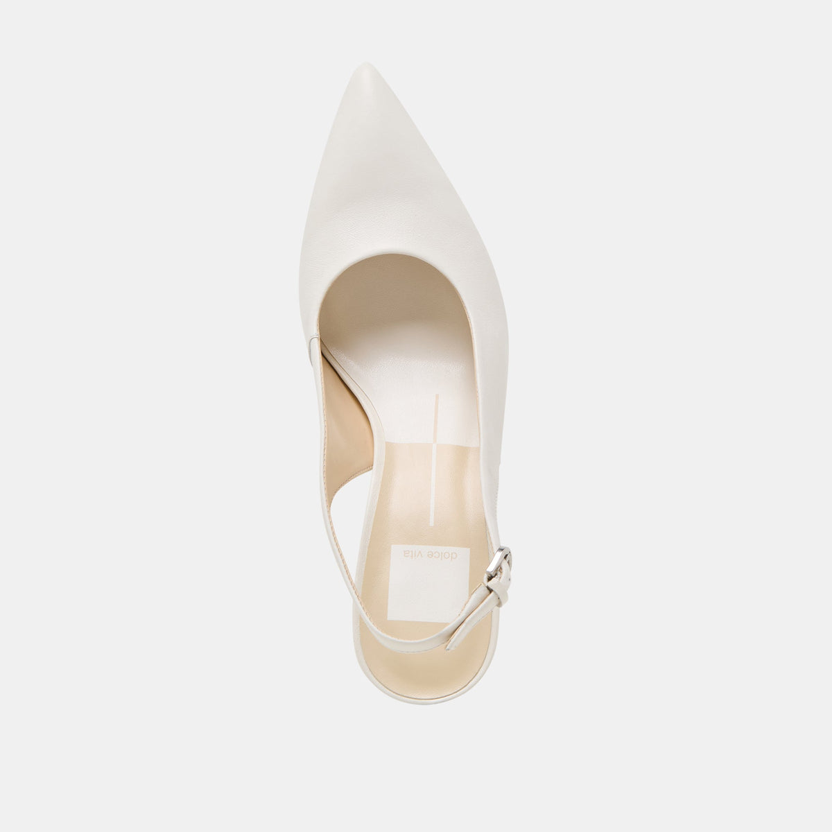 ELASI HEELS WHITE LEATHER | Dolce Vita