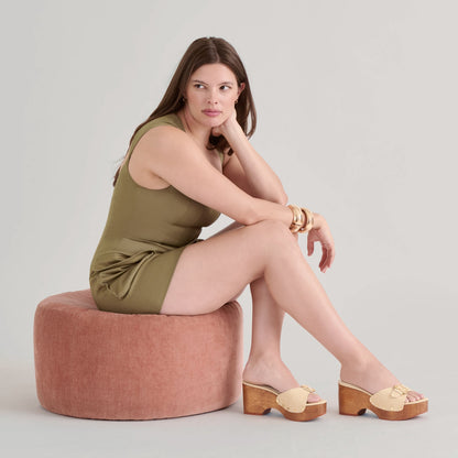 YALAH HEELS LT NATURAL RAFFIA | Dolce Vita