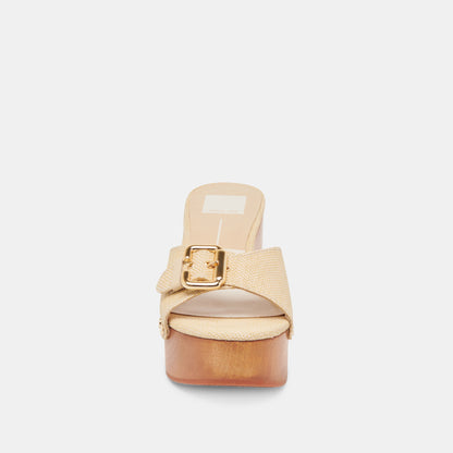YALAH HEELS LT NATURAL RAFFIA | Dolce Vita