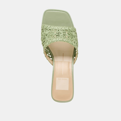 MAYLAH HEELS SAGE MACRAME | Dolce Vita