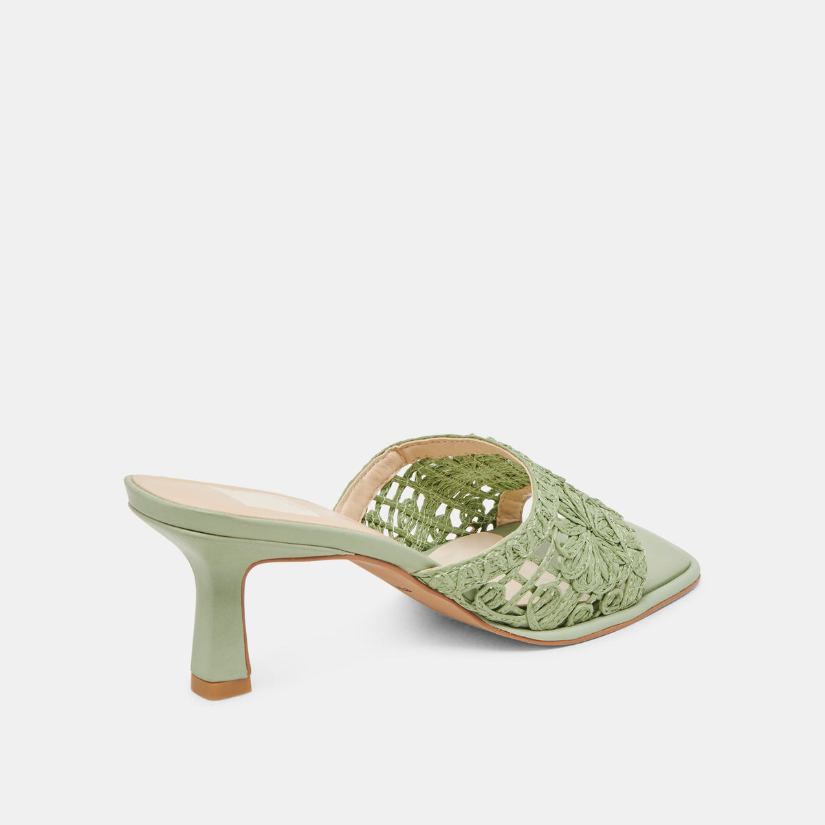 MAYLAH HEELS SAGE MACRAME | Dolce Vita