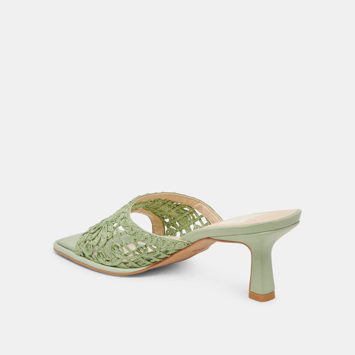 MAYLAH HEELS SAGE MACRAME | Dolce Vita