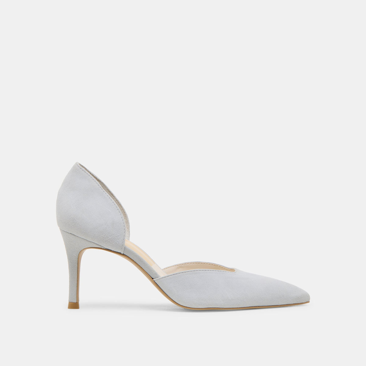ELOY HEELS LIGHT BLUE SUEDE | Dolce Vita
