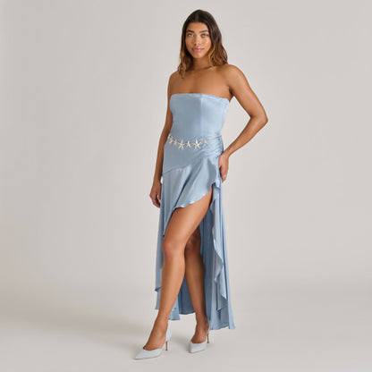 ELOY HEELS LIGHT BLUE SUEDE | Dolce Vita