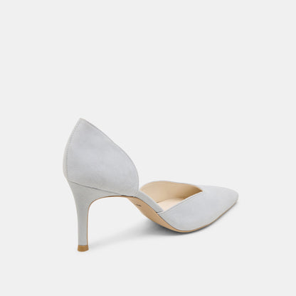 ELOY HEELS LIGHT BLUE SUEDE | Dolce Vita