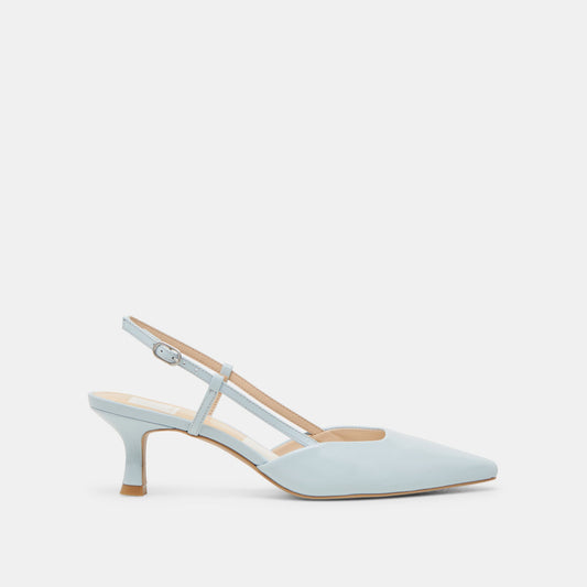 Odela Ice Blue Leather Heels | Dolce Vita