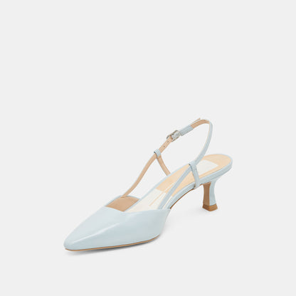 Odela Ice Blue Leather Heels | Dolce Vita