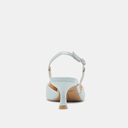 Odela Ice Blue Leather Heels | Dolce Vita