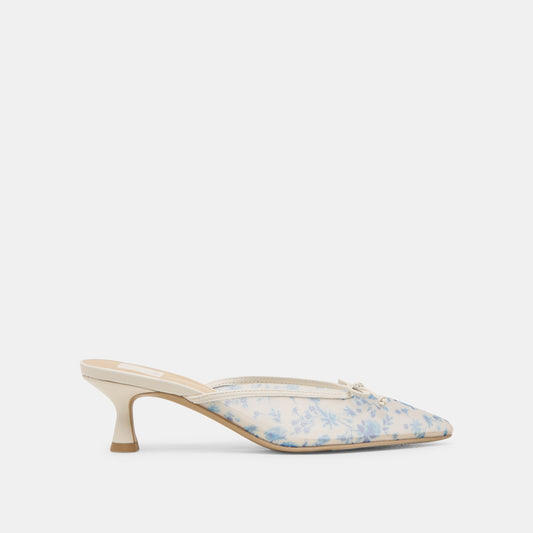 Cleo Blue Floral Mesh Heels | Dolce Vita