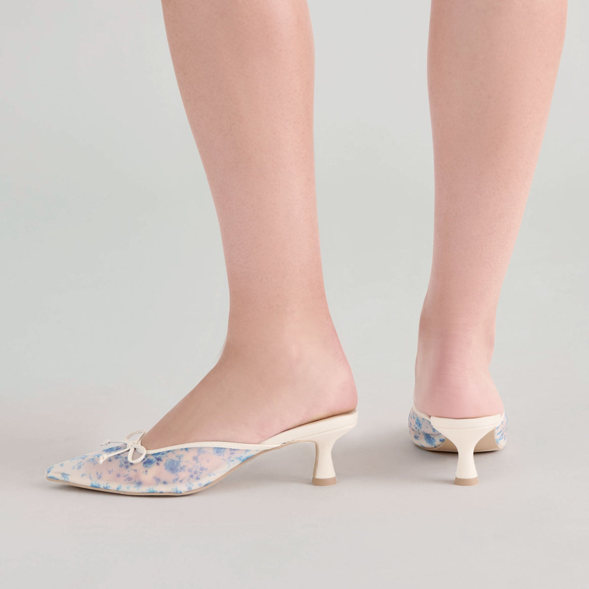 Cleo Blue Floral Mesh Heels | Dolce Vita