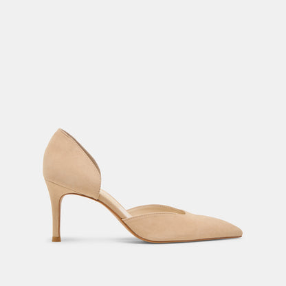 ELOY HEELS TAN SUEDE | Dolce Vita