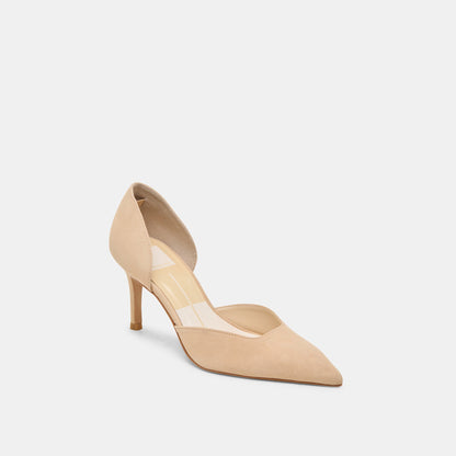 ELOY HEELS TAN SUEDE | Dolce Vita