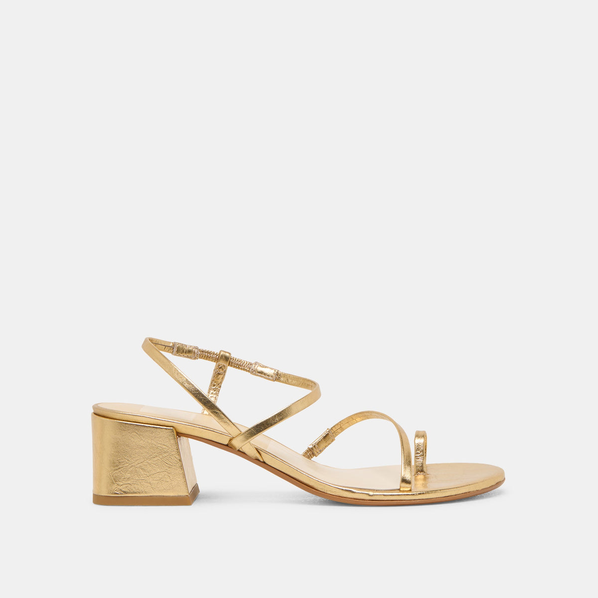 Trini Gold Leather Heels | Dolce Vita