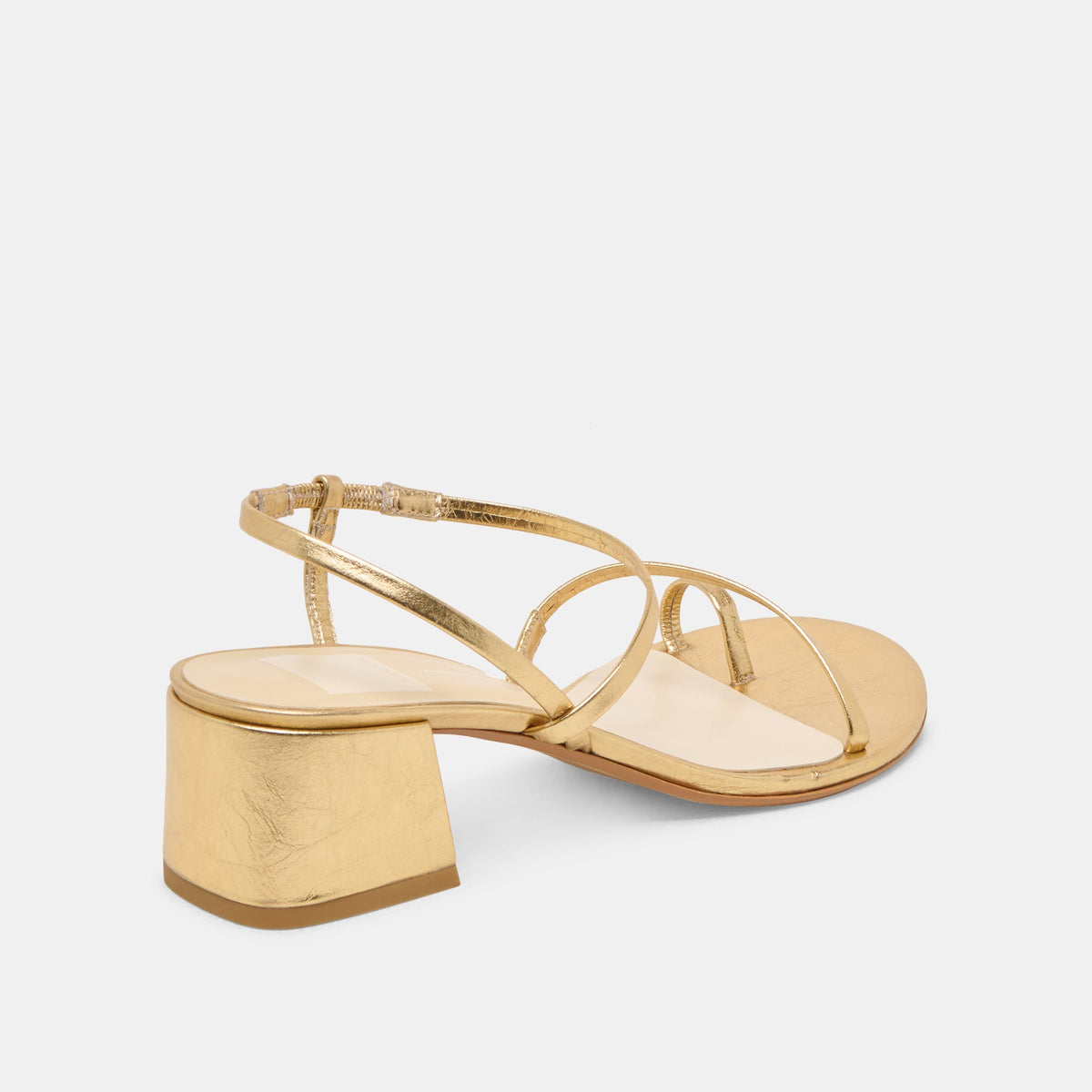 Trini Gold Leather Heels | Dolce Vita