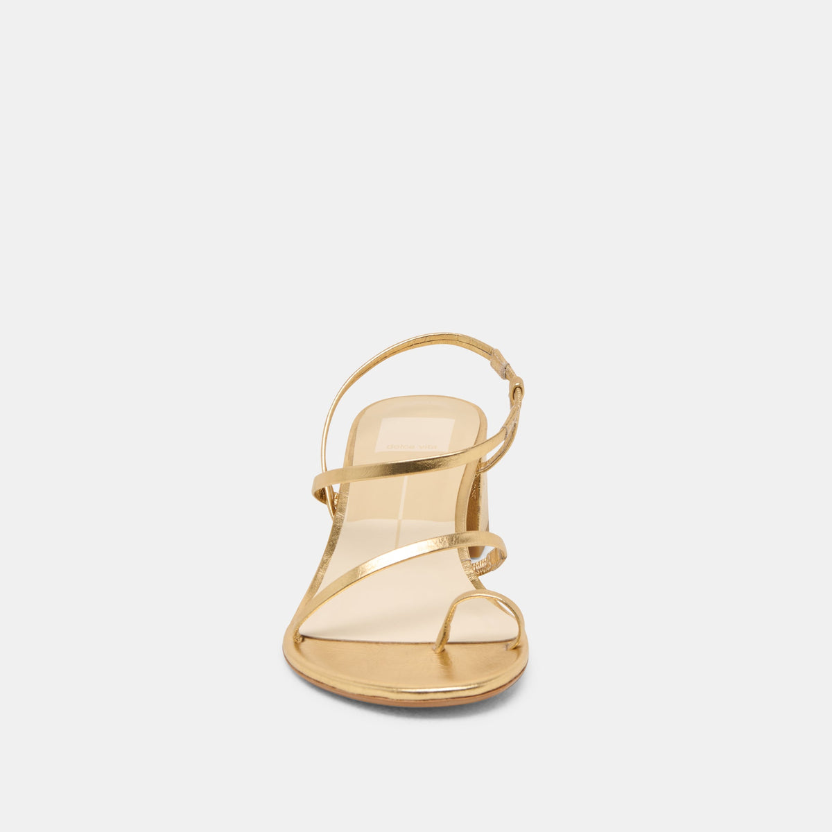 Trini Gold Leather Heels | Dolce Vita