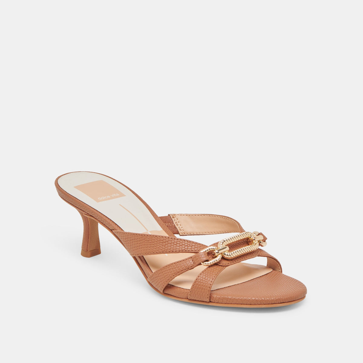 LERAH HEELS SADDLE EMBOSSED LEATHER | Dolce Vita