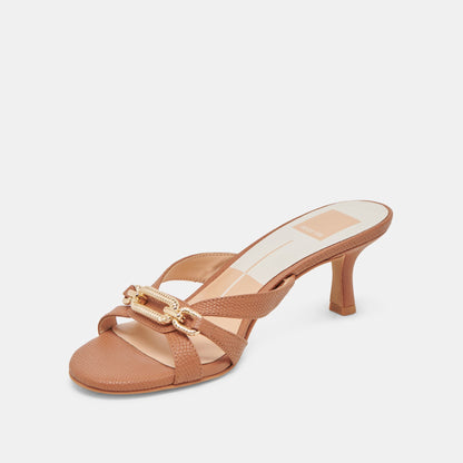 LERAH HEELS SADDLE EMBOSSED LEATHER | Dolce Vita
