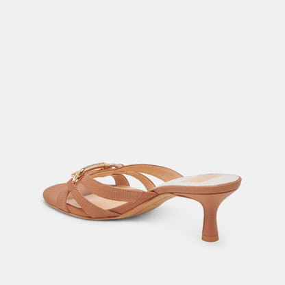 LERAH HEELS SADDLE EMBOSSED LEATHER | Dolce Vita