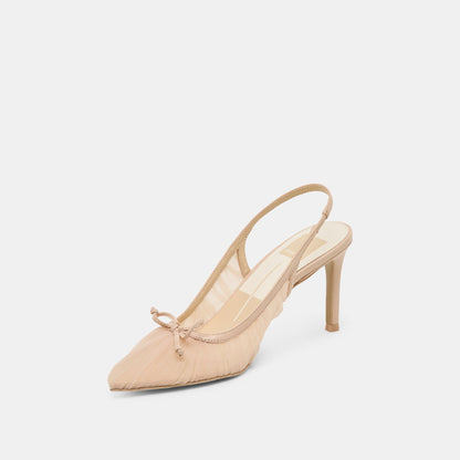 Yela Praline Tulle Heels | Dolce Vita