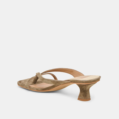 Brevel Olive Suede Heels | Dolce Vita