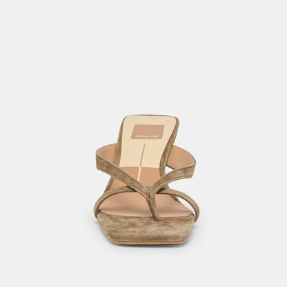 Brevel Olive Suede Heels | Dolce Vita