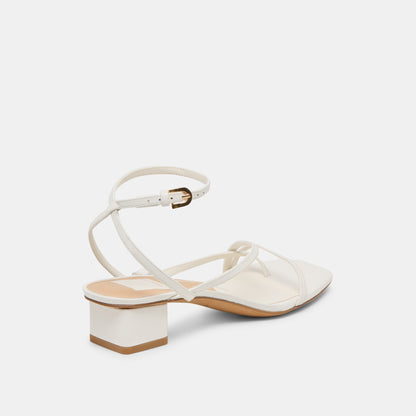 Karlos True White Leather Sandals | Dolce Vita