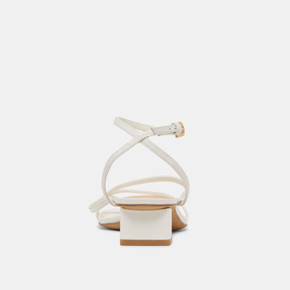 Karlos True White Leather Sandals | Dolce Vita