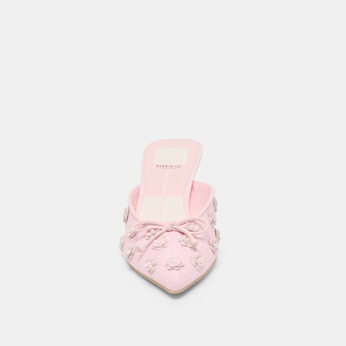 Camilo X Byrdie Golf Pink Raffia Wide Heels | Dolce Vita