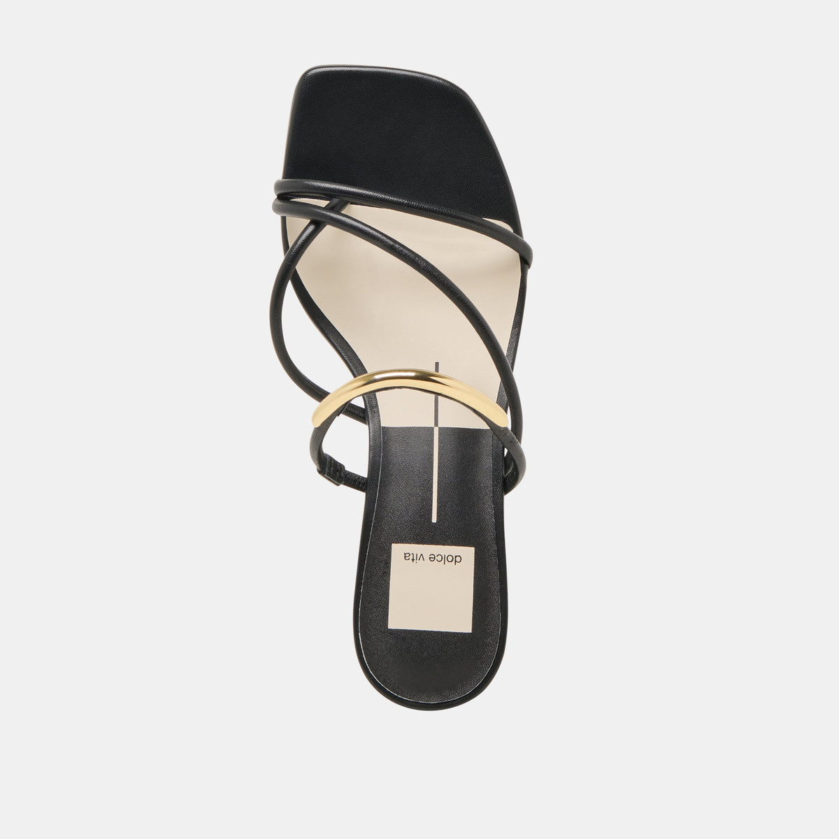 NAIRA HEELS BLACK LEATHER | Dolce Vita