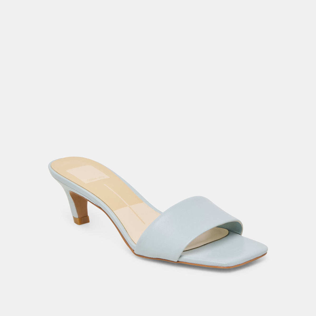Rexa Ice Blue Leather Heels | Dolce Vita