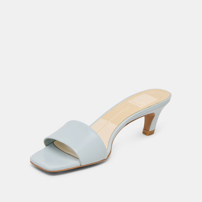 Rexa Ice Blue Leather Heels | Dolce Vita