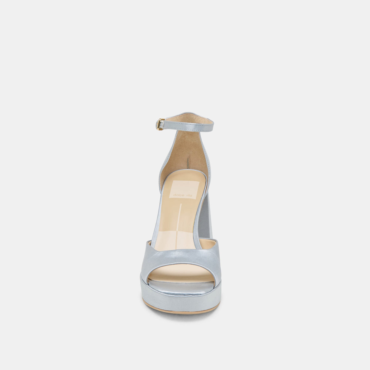 PANDRO HEELS LIGHT BLUE SATIN | Dolce Vita