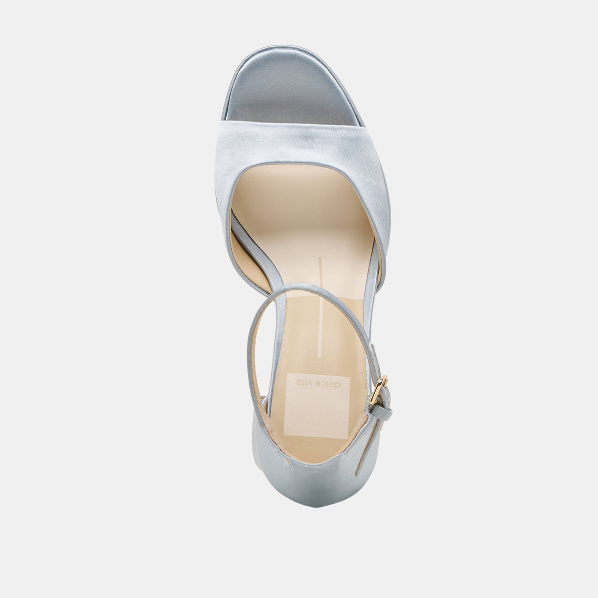 PANDRO HEELS LIGHT BLUE SATIN | Dolce Vita
