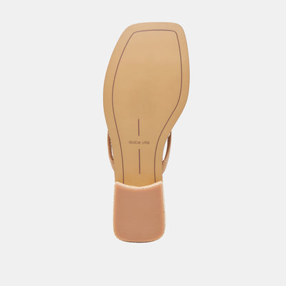 BARTY SANDALS LIGHT TAN LEATHER | Dolce Vita