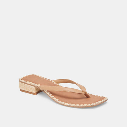 BARTY SANDALS LIGHT TAN LEATHER | Dolce Vita